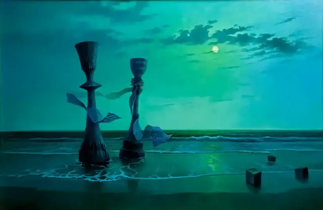 Wieczór w turkusowej satynie