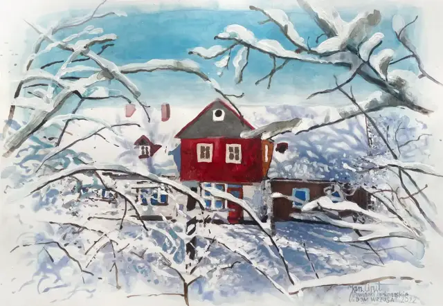 Dom Wrzosa z cyklu Powidoki karkonoskie