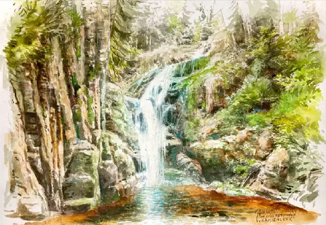 Kamieńczyk z cyklu Powidoki karkonoskie