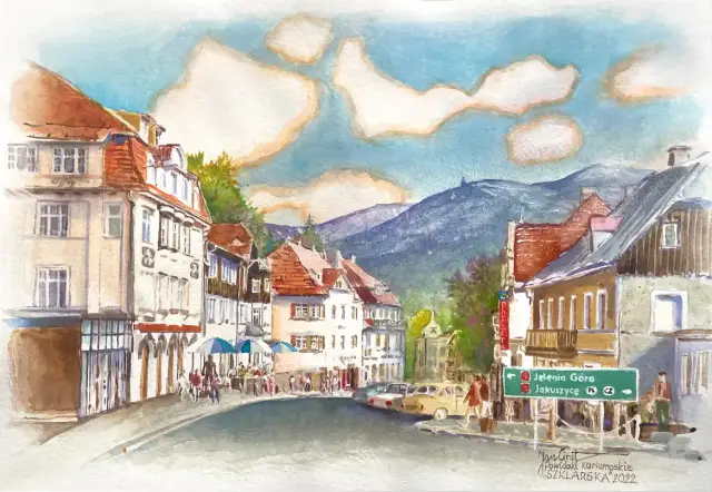 Szklarska Poręba z cyklu Powidoki karkonoskie