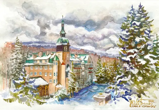 Zima w uzdrowisku z cyklu Powidoki karkonoskie